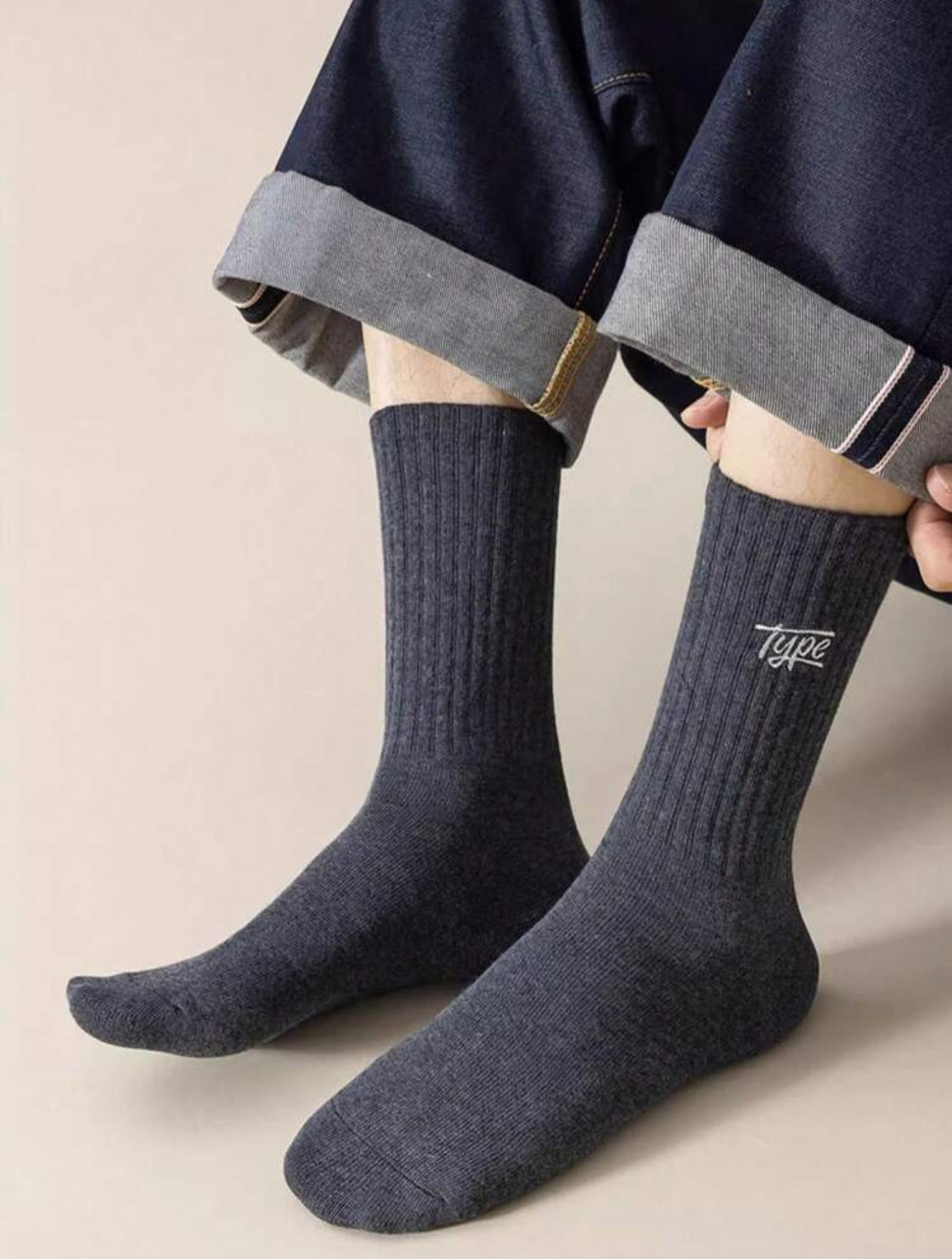 Pares de calcetines de media longitud de unicolor con para hombres, antiolor y absorbentes de sudor