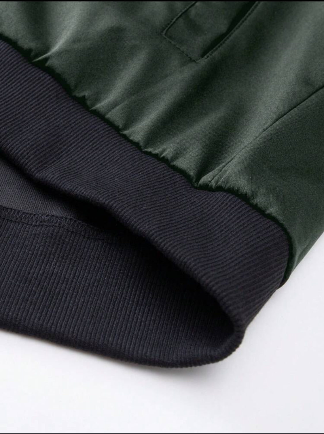 Manfinity Homme Chaqueta casual de manga larga con cremallera frontal y parches de unicolor para hombre