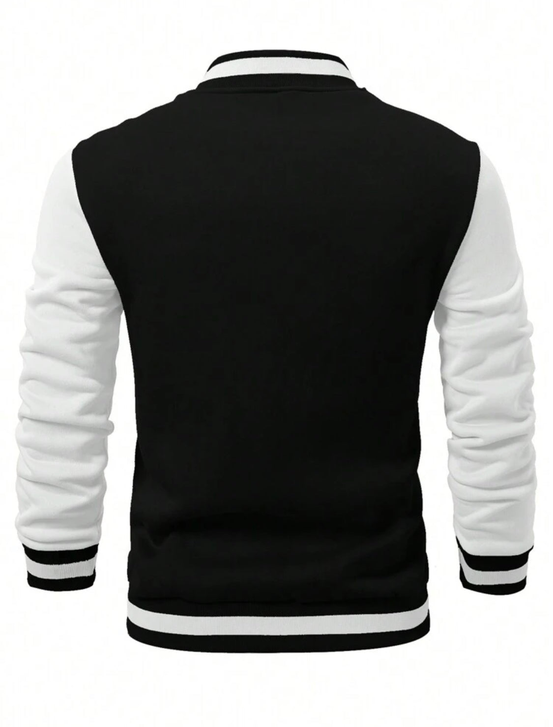 Manfinity Homme Chaqueta De Béisbol Para Hombre Con Bloques De Color Y Letras Impresas