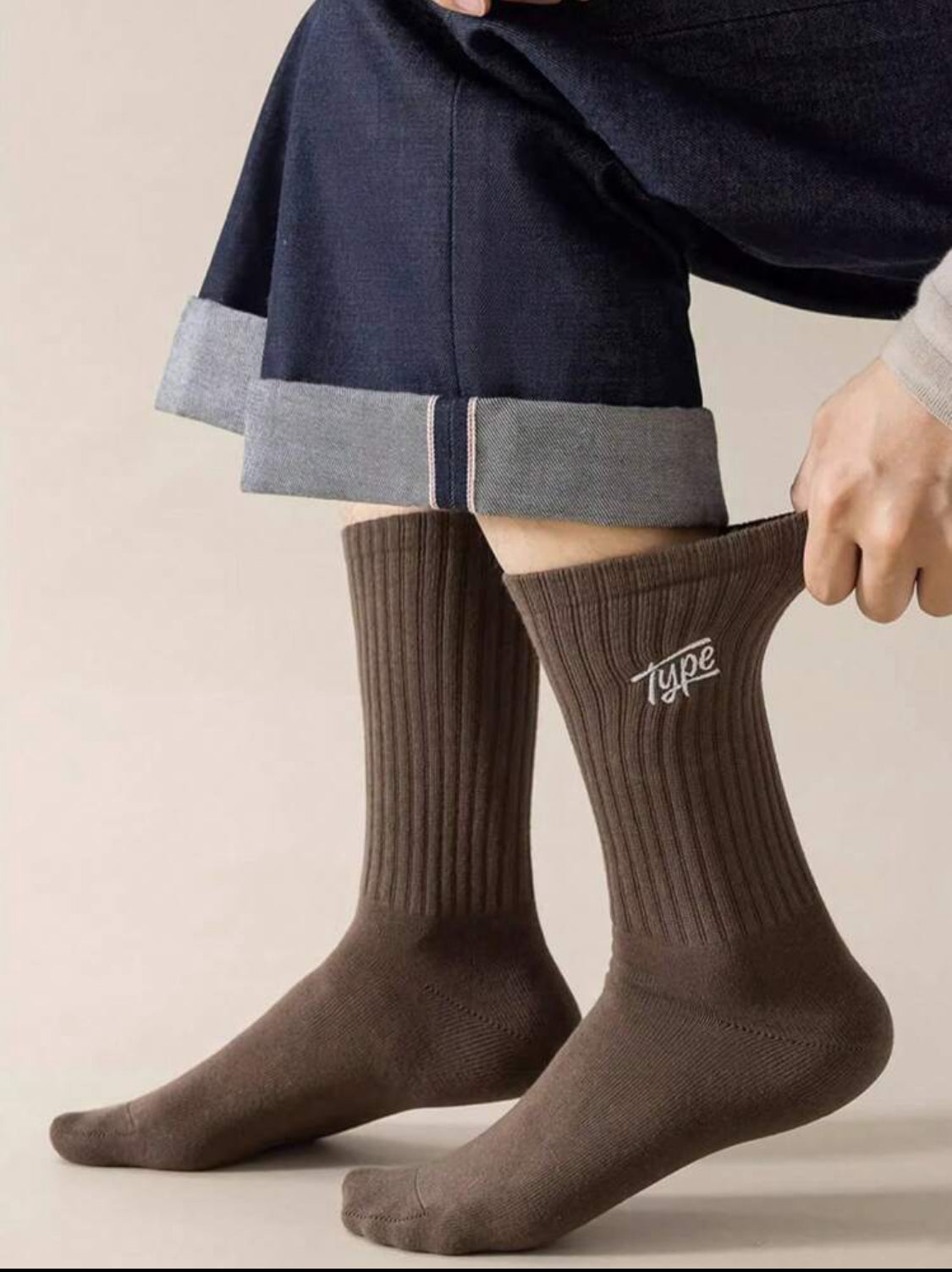 Pares de calcetines de media longitud de unicolor con para hombres, antiolor y absorbentes de sudor