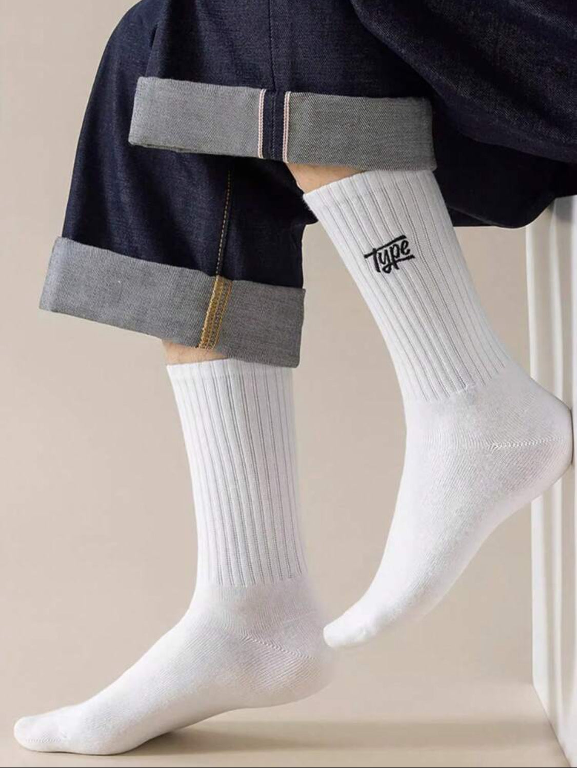Pares de calcetines de media longitud de unicolor con para hombres, antiolor y absorbentes de sudor