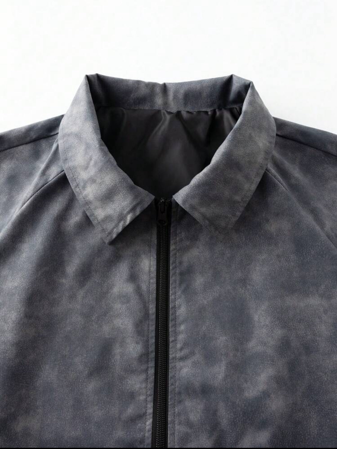 Manfinity Homme Chaqueta y abrigos con cremallera para hombre, uso casual de moda minimalista para todos los días