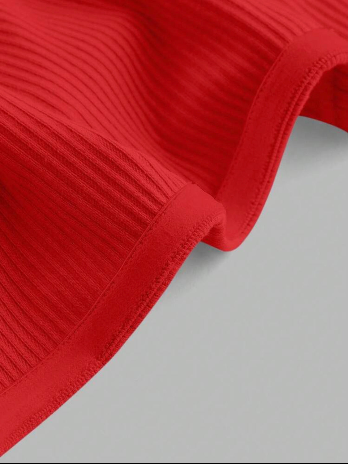 SHEIN MOD Top bandeau girante delantero tejido de canalé
