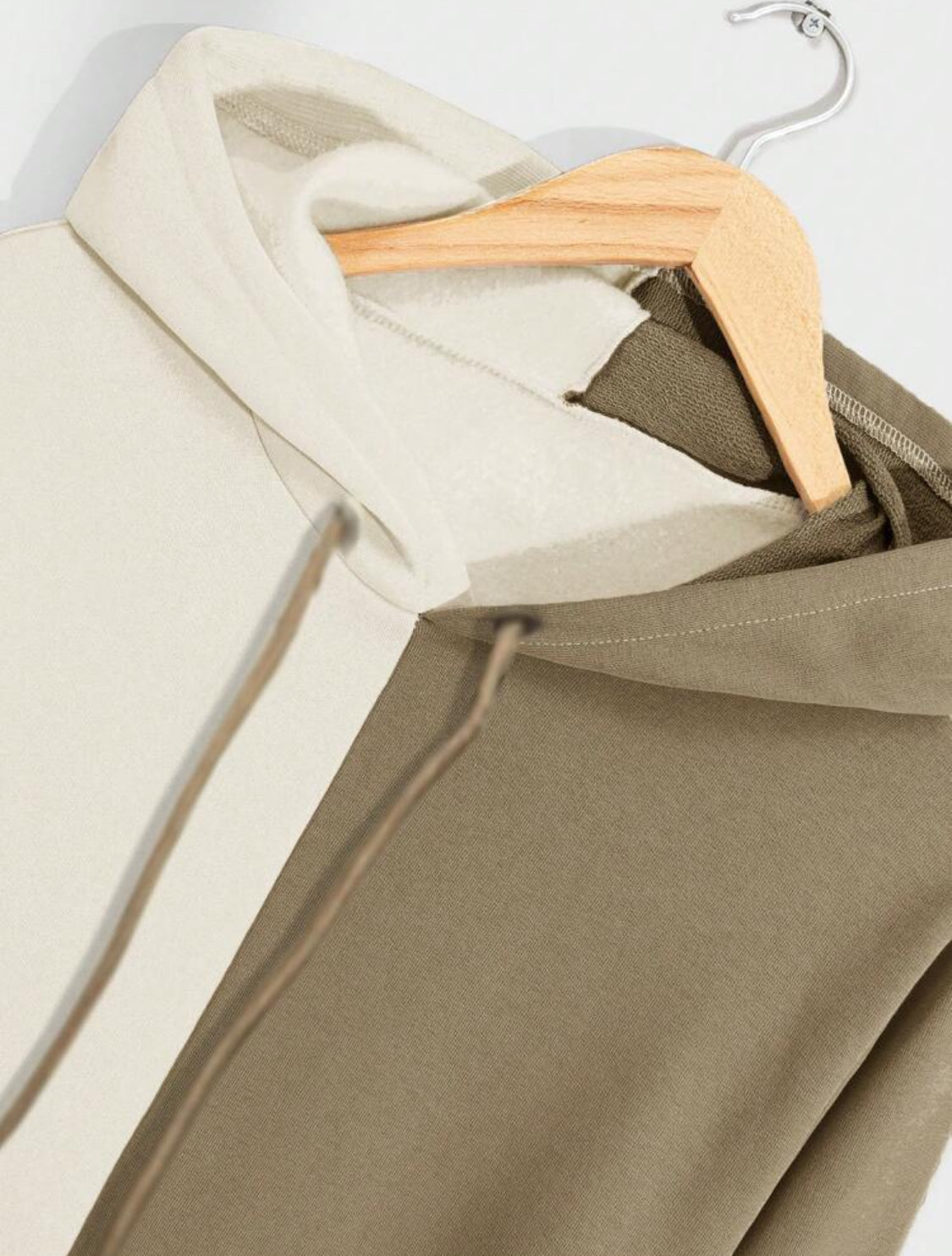 SHEIN Sudadera con capucha de moda regular con bloques de color para hombre