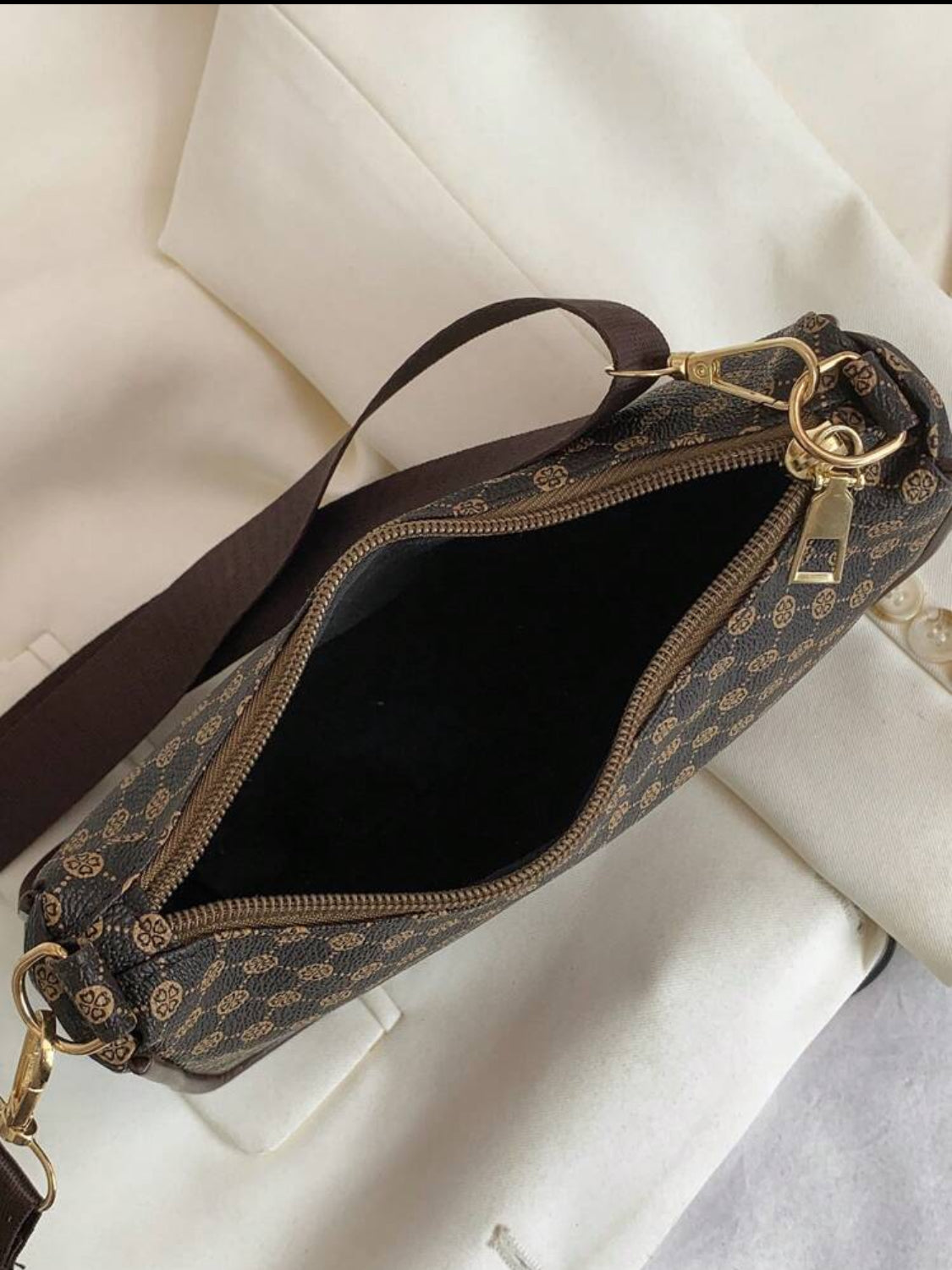 Mini bolso cuadrado con patrón geométrico y monedero con patrón retro, clásico bolso cruzado para mujer con monedero colgante, bolso de mujer con bolsillo para monedas