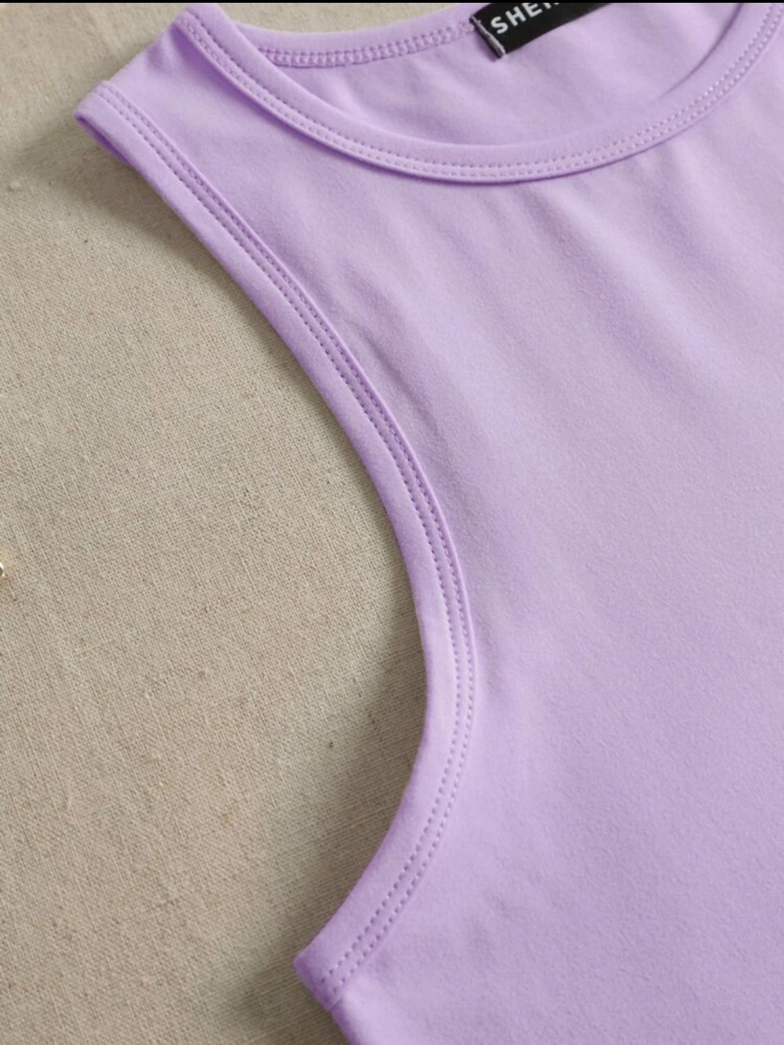 SHEIN EZwear Top tank corto con estampado de dibujos animados