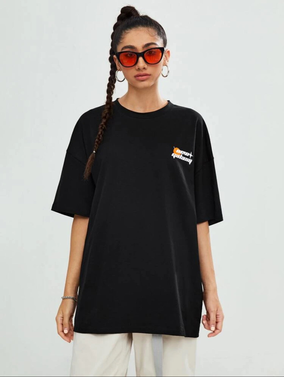 Remera Oversize Manfinity Unisex Camisetas para hombres, cuello redondo holgado, manga corta con hombro caído estilo gráfico informal de verano en poliéster