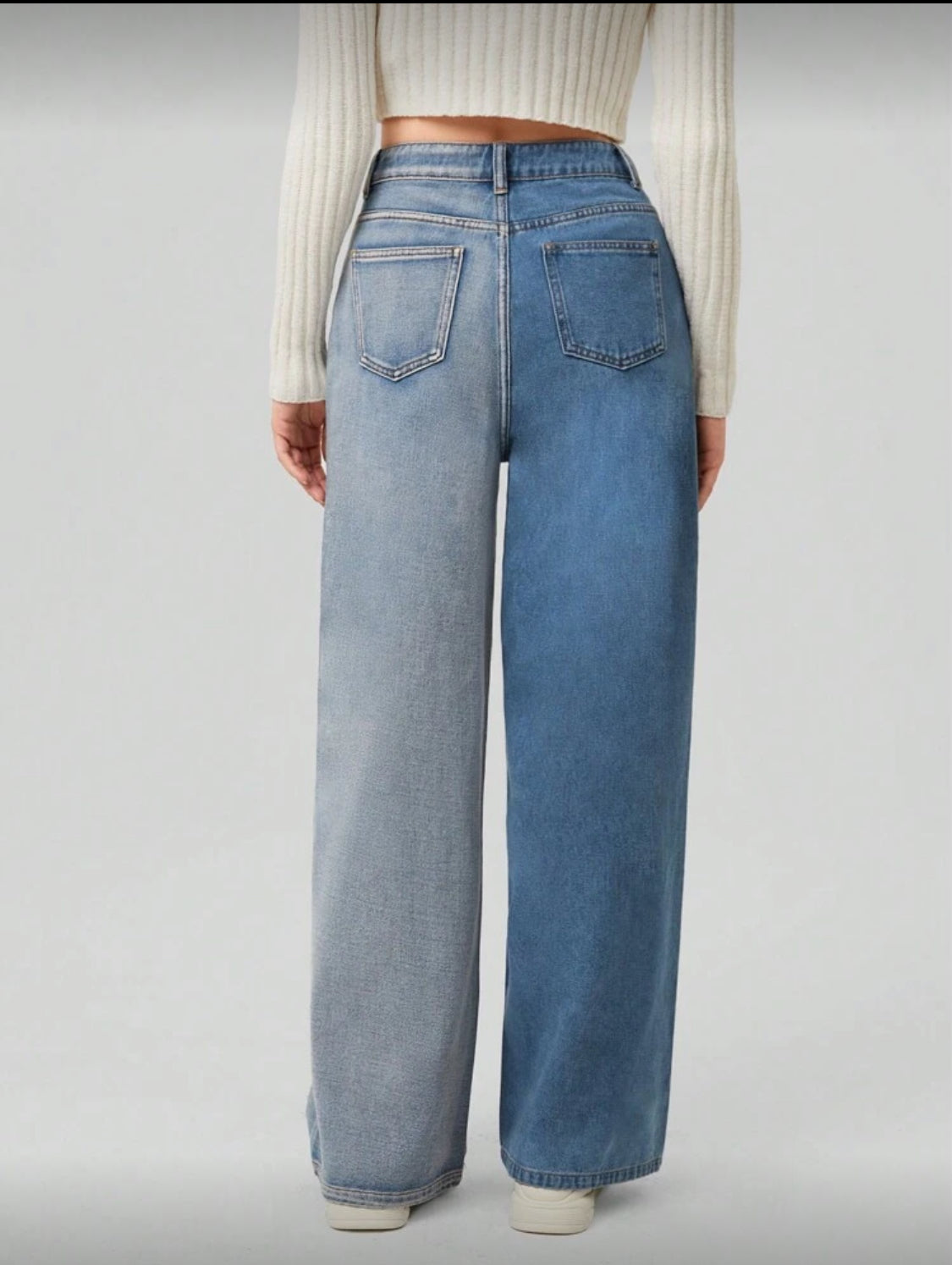 Forever 21 Vaqueros De Pierna Recta Para Mujer Con Bolsillos Inclinados En Color En Contraste