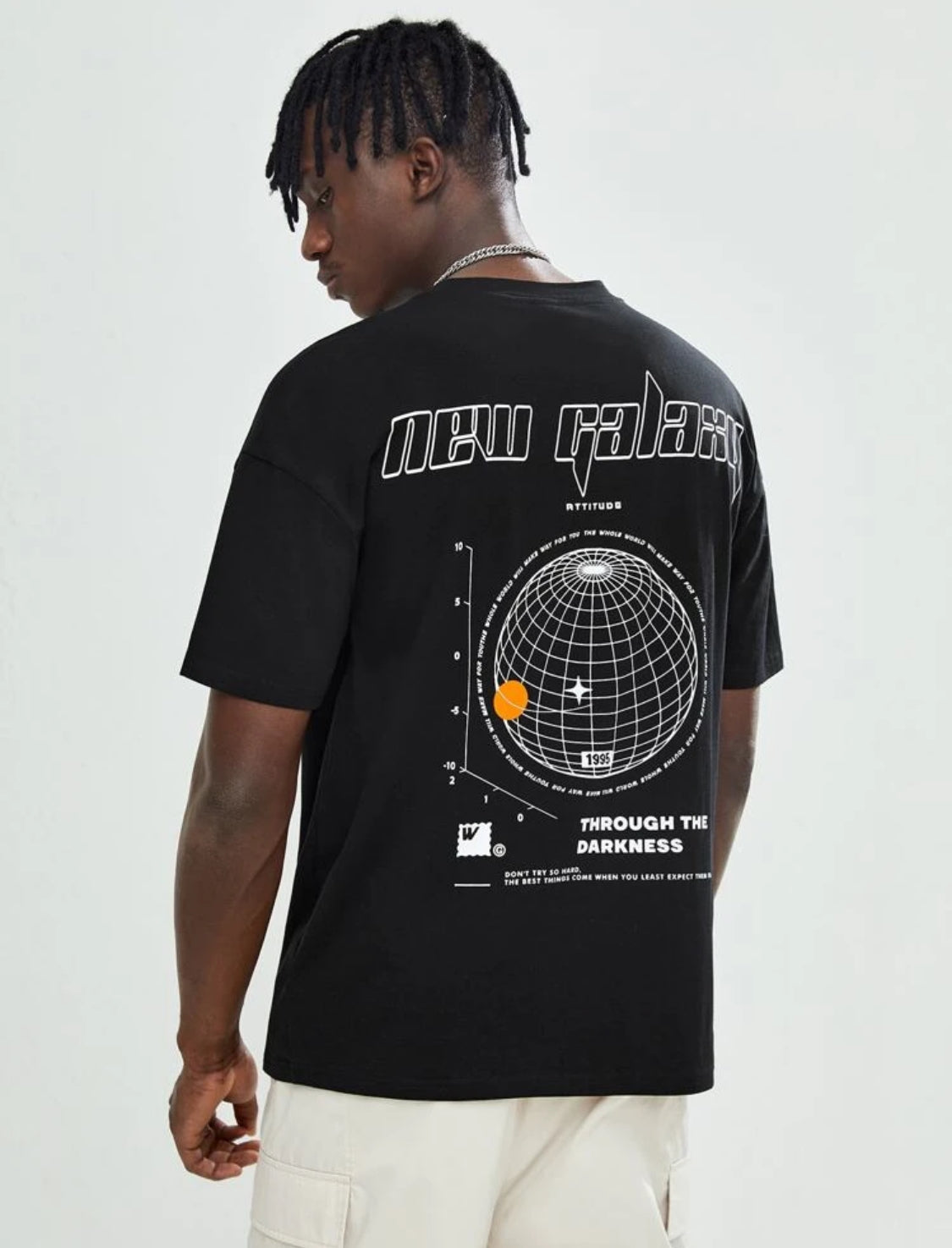 Remera Oversize Manfinity Unisex Camisetas para hombres, cuello redondo holgado, manga corta con hombro caído estilo gráfico informal de verano en poliéster