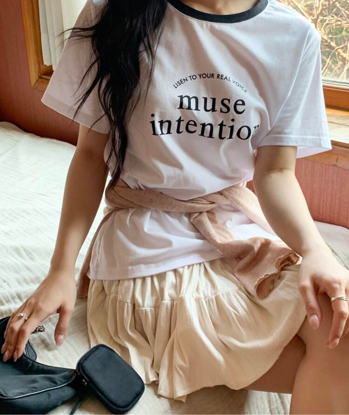 DAZY Camiseta de manga corta de cuello redondo con estampado gráfico casual y bonito para el verano para mujer