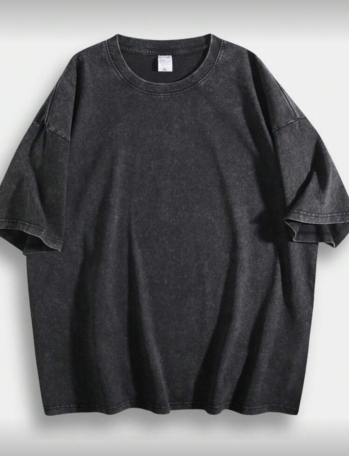 Camiseta de algodón informal de 230 g, gruesa, lavada, retro, personalizada, con estampado de gran tamaño, estilo hip-hop callejero, punk, harajuku, para hombre y mujer