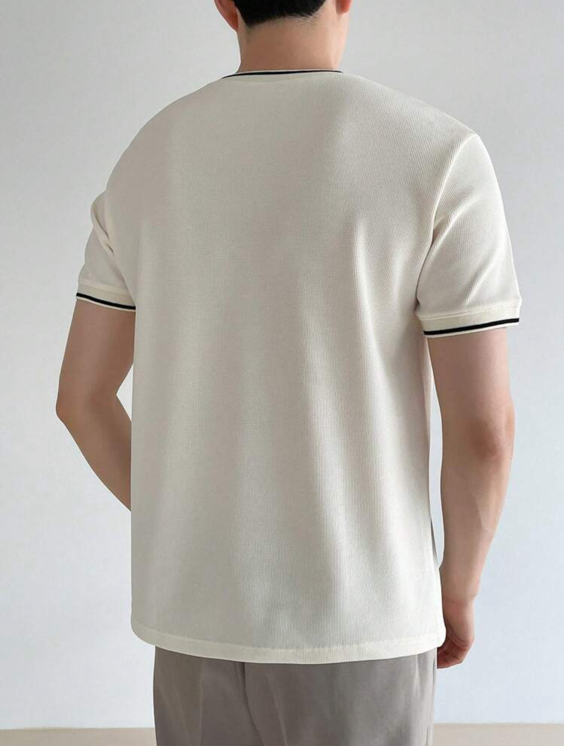 DAZY Camiseta de verano para hombre con bordado de letras