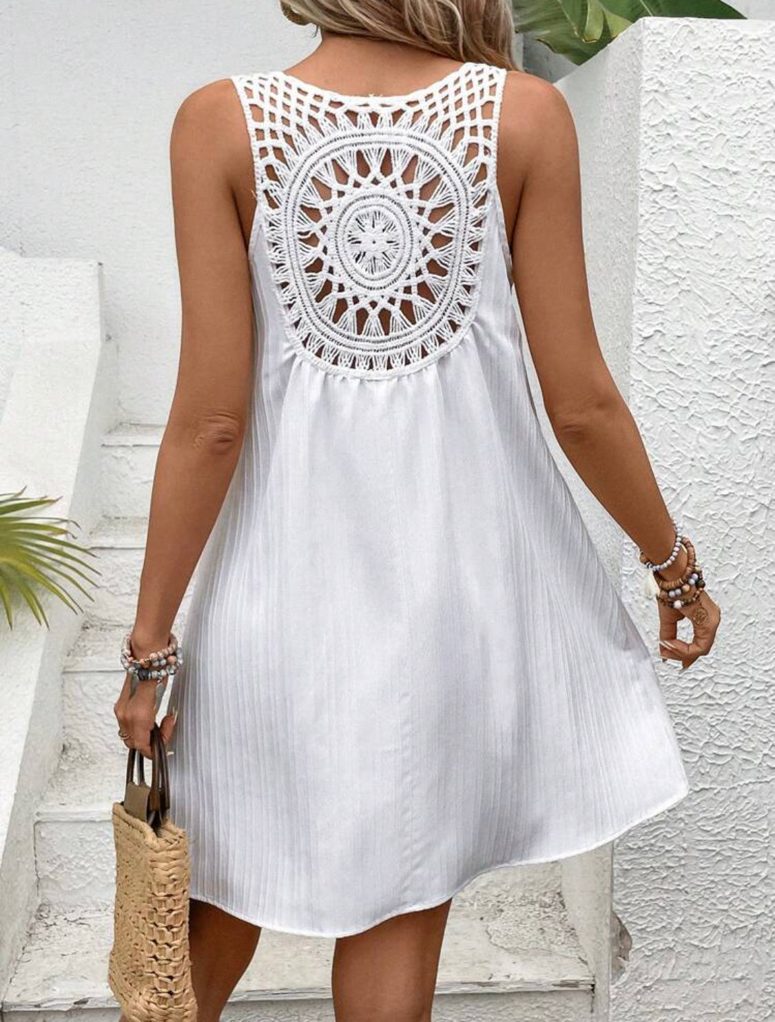 SHEIN VCAY Vestido Femenino Hueco Con Cuello En V