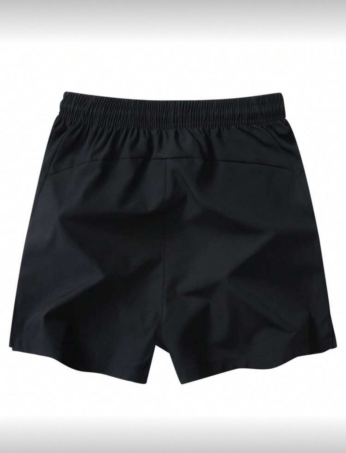 Hombres Shorts de cintura con cordón con bolsillo con cremallera