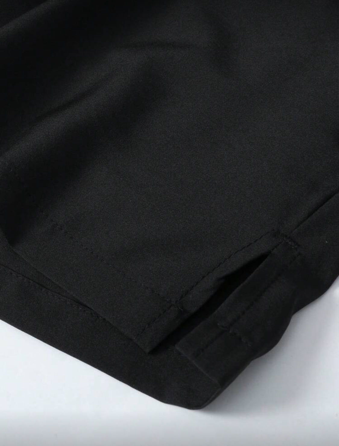 Hombres Shorts de cintura con cordón con bolsillo con cremallera