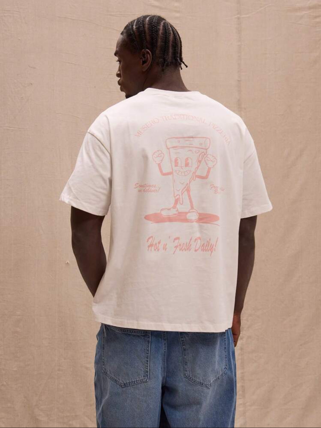 Musero Camiseta con eslogan, primavera, verano, estilo urbano