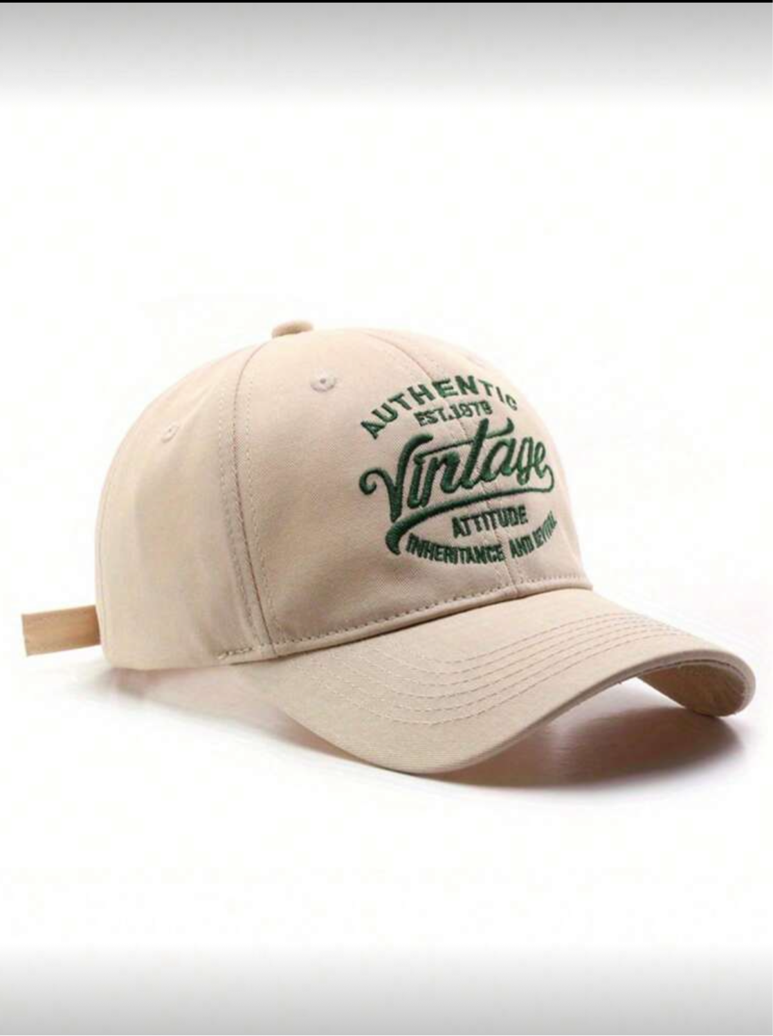 1 pieza Gorra de béisbol unisex de protección solar con estampado de letras gris