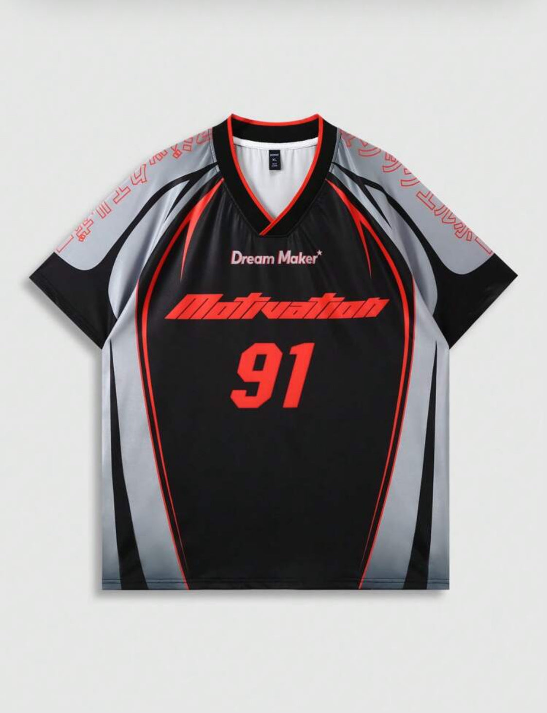 ROMWE MEN Street Life Camiseta de jersey deportivo Y2K para hombre, apta para llevar a diario en primavera y verano