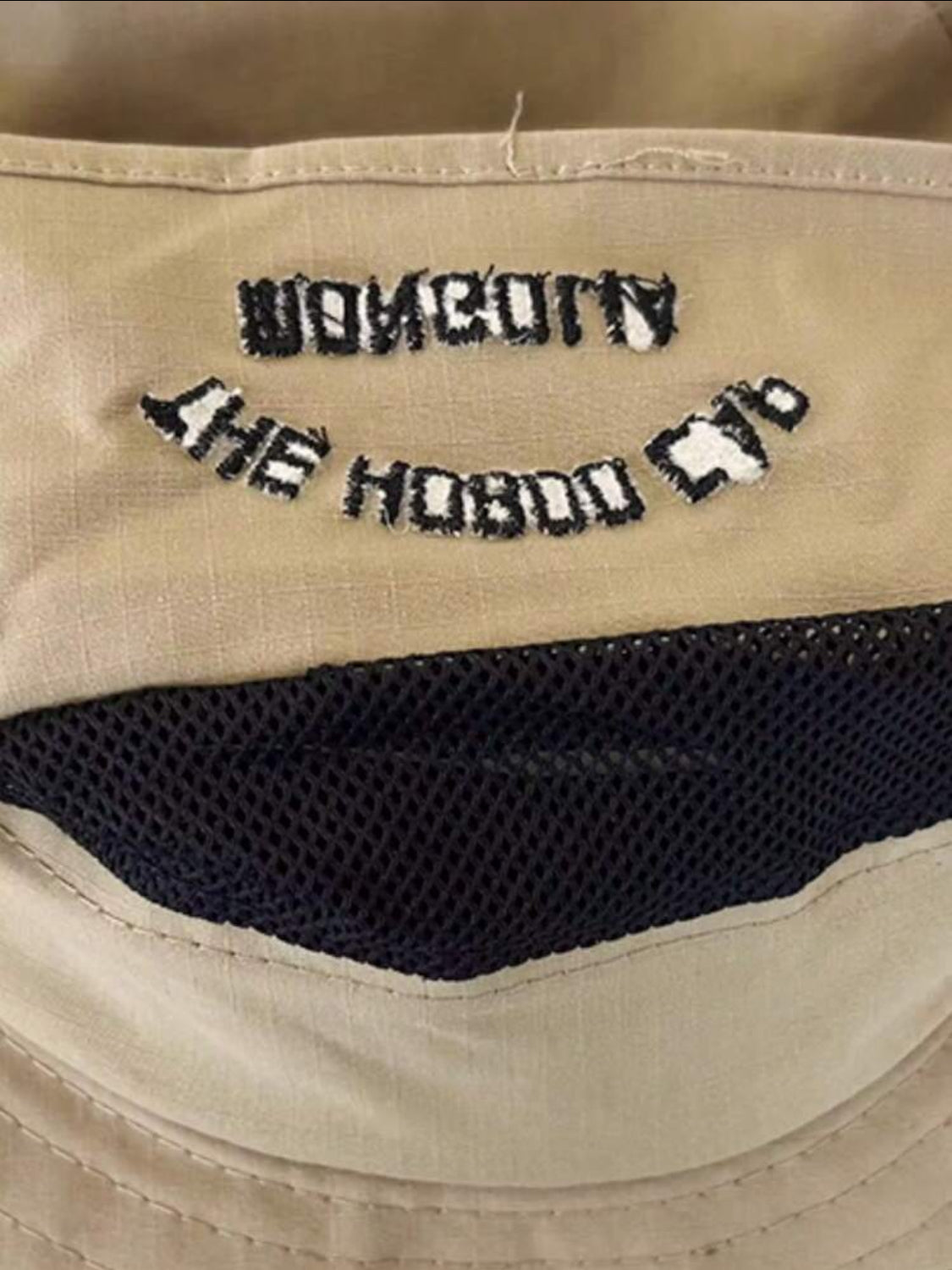 1 pieza Sombrero unisex de ala ancha bordado con letras, sombrero de pesca, sombrero de cubo para uso diario al aire libre, casual en todas las estaciones