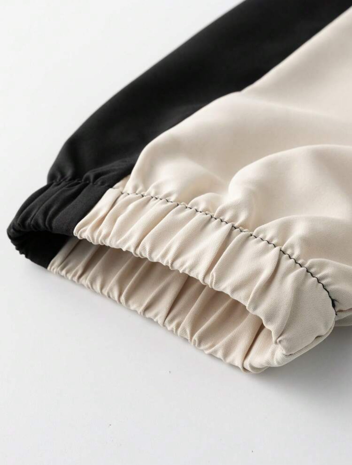 Manfinity EMRG Chaqueta de hombre con cuello alto, manga raglán y cremallera frontal, de corte holgado. Chaqueta ligera de béisbol de bloque de color de manga larga para salir con amigos, regalo para amigos, esposo o novio