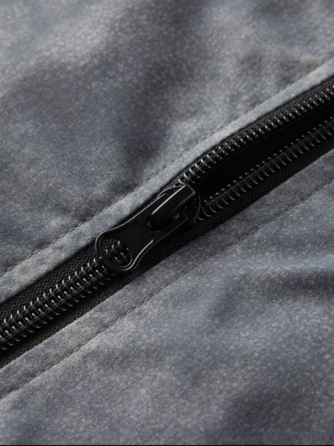 Manfinity Homme Chaqueta y abrigos con cremallera para hombre, uso casual de moda minimalista para todos los días
