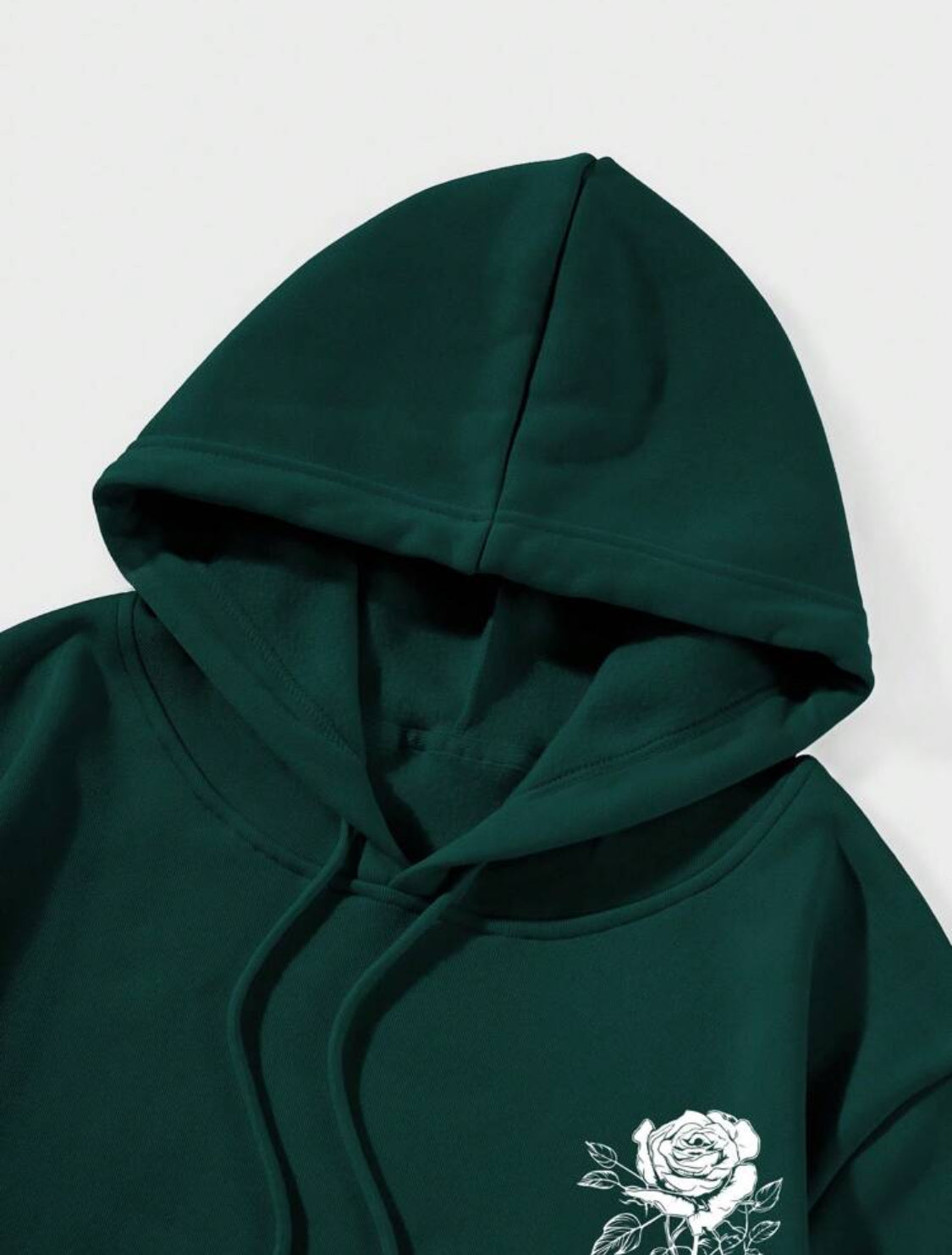 Manfinity Dauomo Sudadera Con Capucha Casual Y Elegante Para Hombre Impreso Con Rosas Y Letras