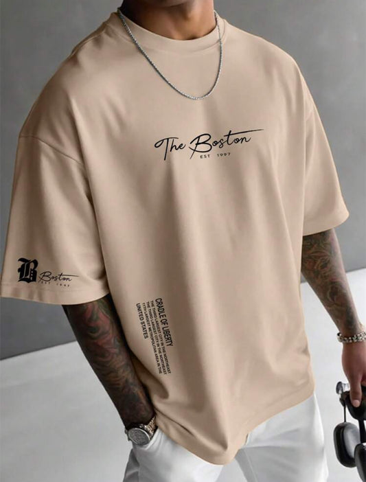 Remera Oversize Manfinity EMRG Camiseta de cuello redondo de manga corta con estampado de letras informal para hombre, de verano