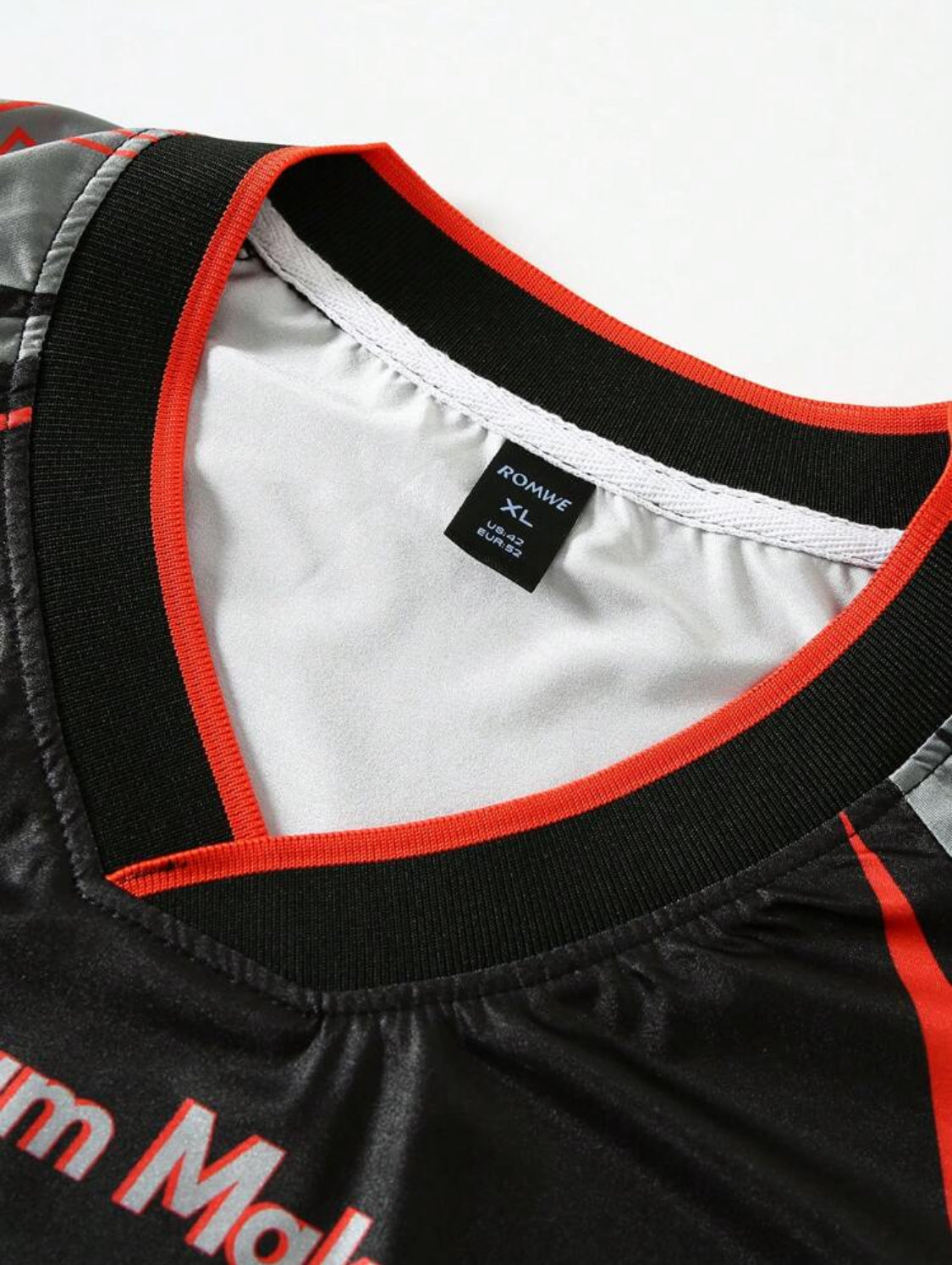 ROMWE MEN Street Life Camiseta de jersey deportivo Y2K para hombre, apta para llevar a diario en primavera y verano