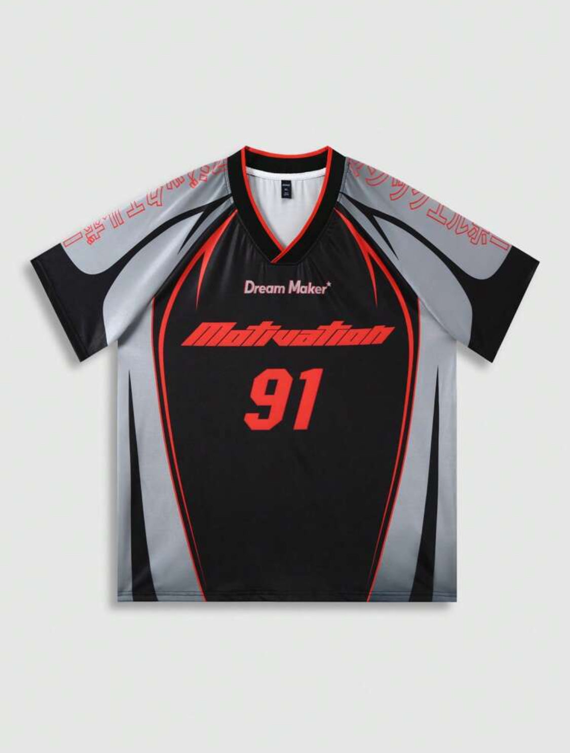 ROMWE MEN Street Life Camiseta de jersey deportivo Y2K para hombre, apta para llevar a diario en primavera y verano