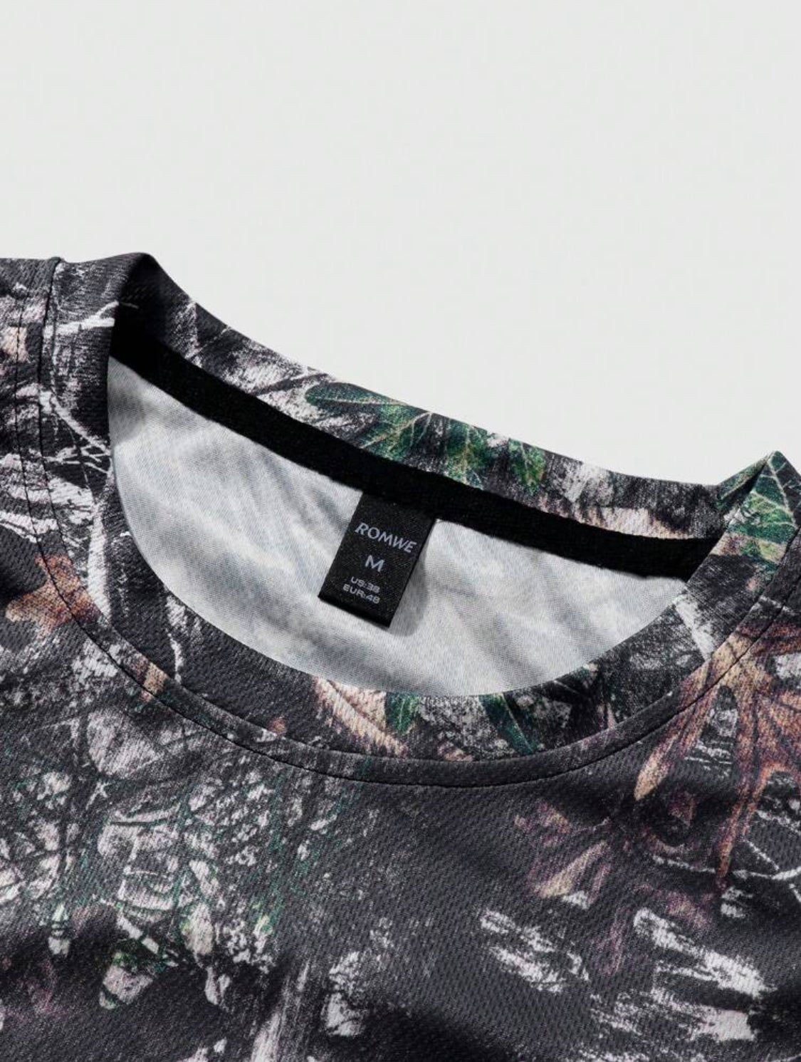 ROMWE MEN Street Life Camiseta de manga corta con estampado para hombres, adecuada para el uso diario en primavera y verano, escuela