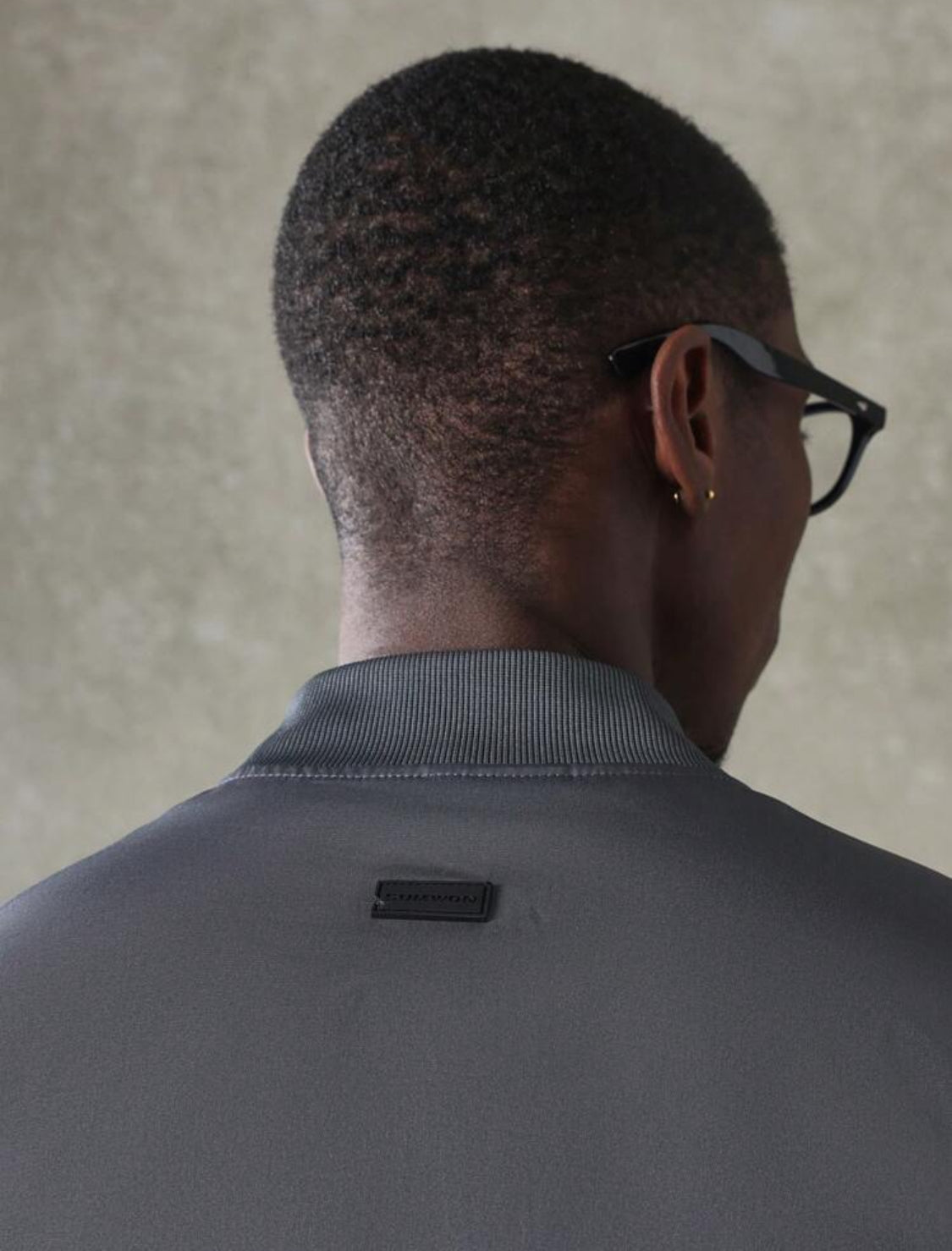 SUMWON Chaqueta bomber ajustada con cremallera