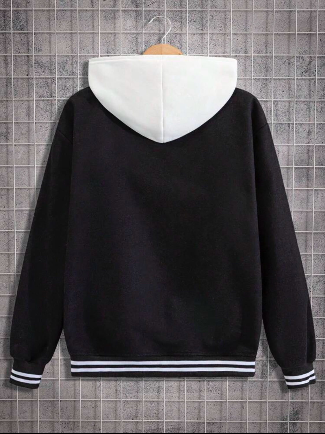 Cottnline Chaqueta de béisbol - Campera Universitaria con estilo universitario, parche de gráficos bordados y letra para hombres