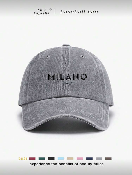 1 pieza Gorra de béisbol deportiva con protección solar de bloques de color, sombrero de sol ajustable con bordado de letras adecuado para deportes, golf