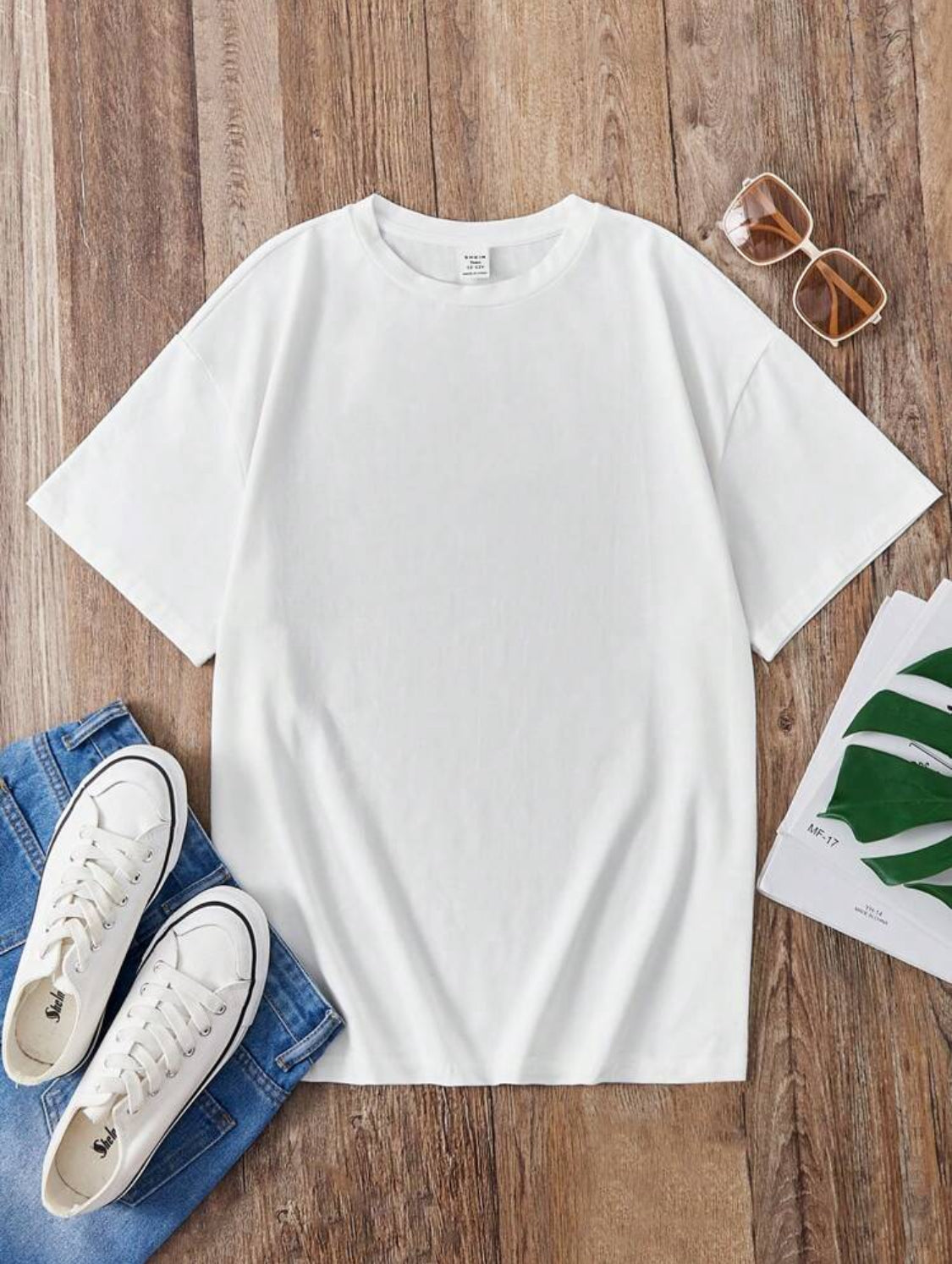 Remera Oversize SHEIN Camiseta gráfica con mariposa y eslogan para chicas adolescentes ModeFlare