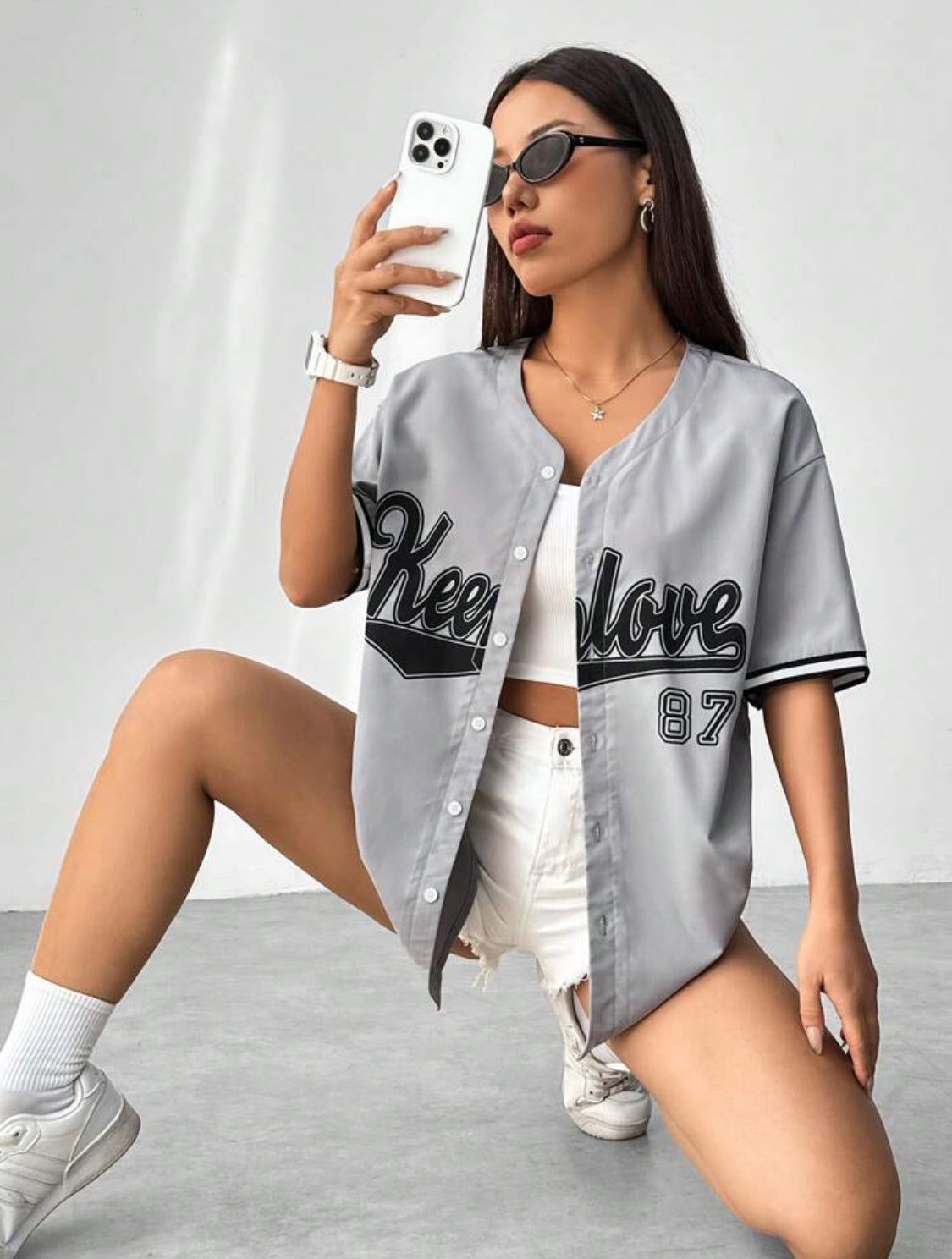 SHEIN HypeZone Camisa Deportiva Con Estampado De Letras