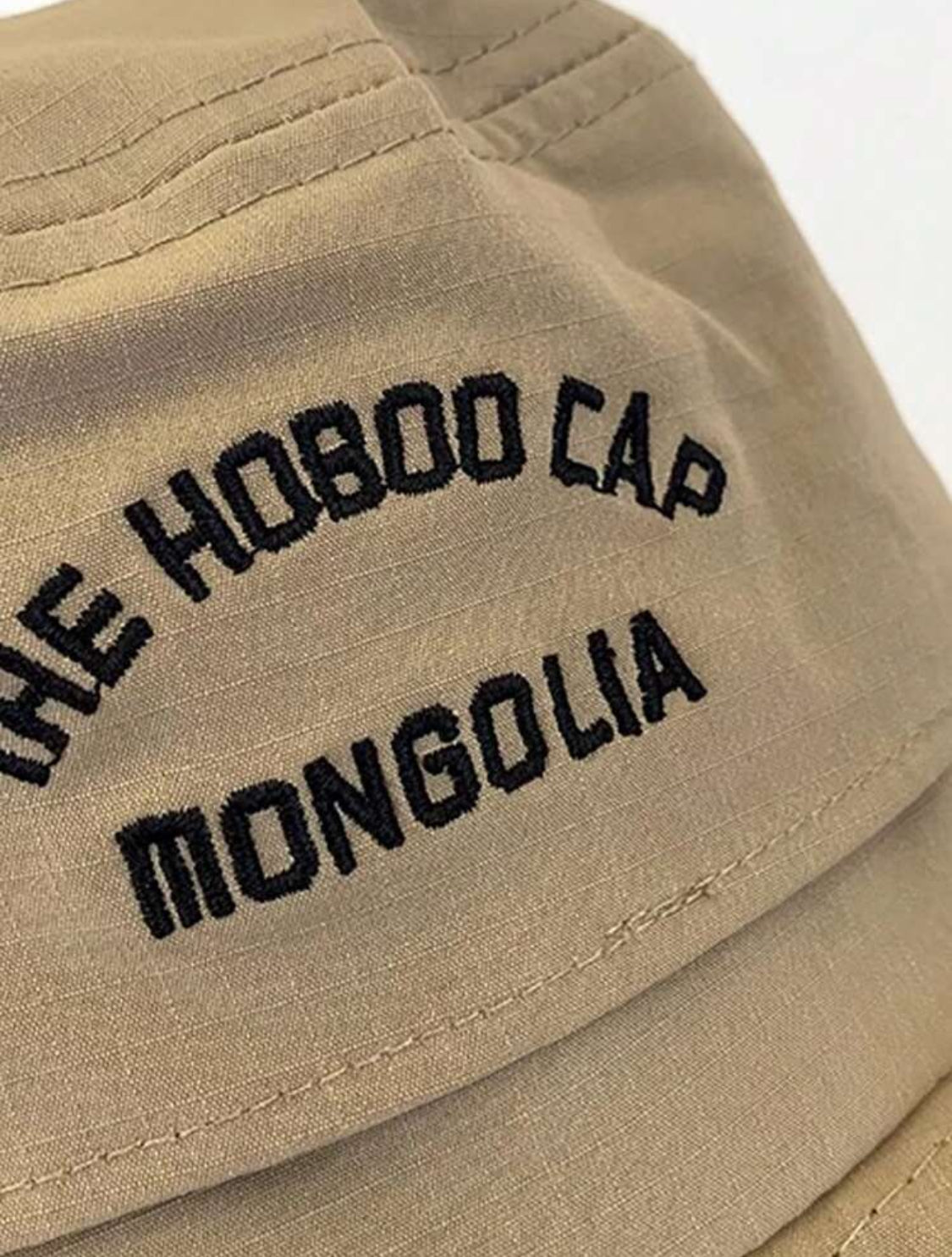 1 pieza Sombrero unisex de ala ancha bordado con letras, sombrero de pesca, sombrero de cubo para uso diario al aire libre, casual en todas las estaciones