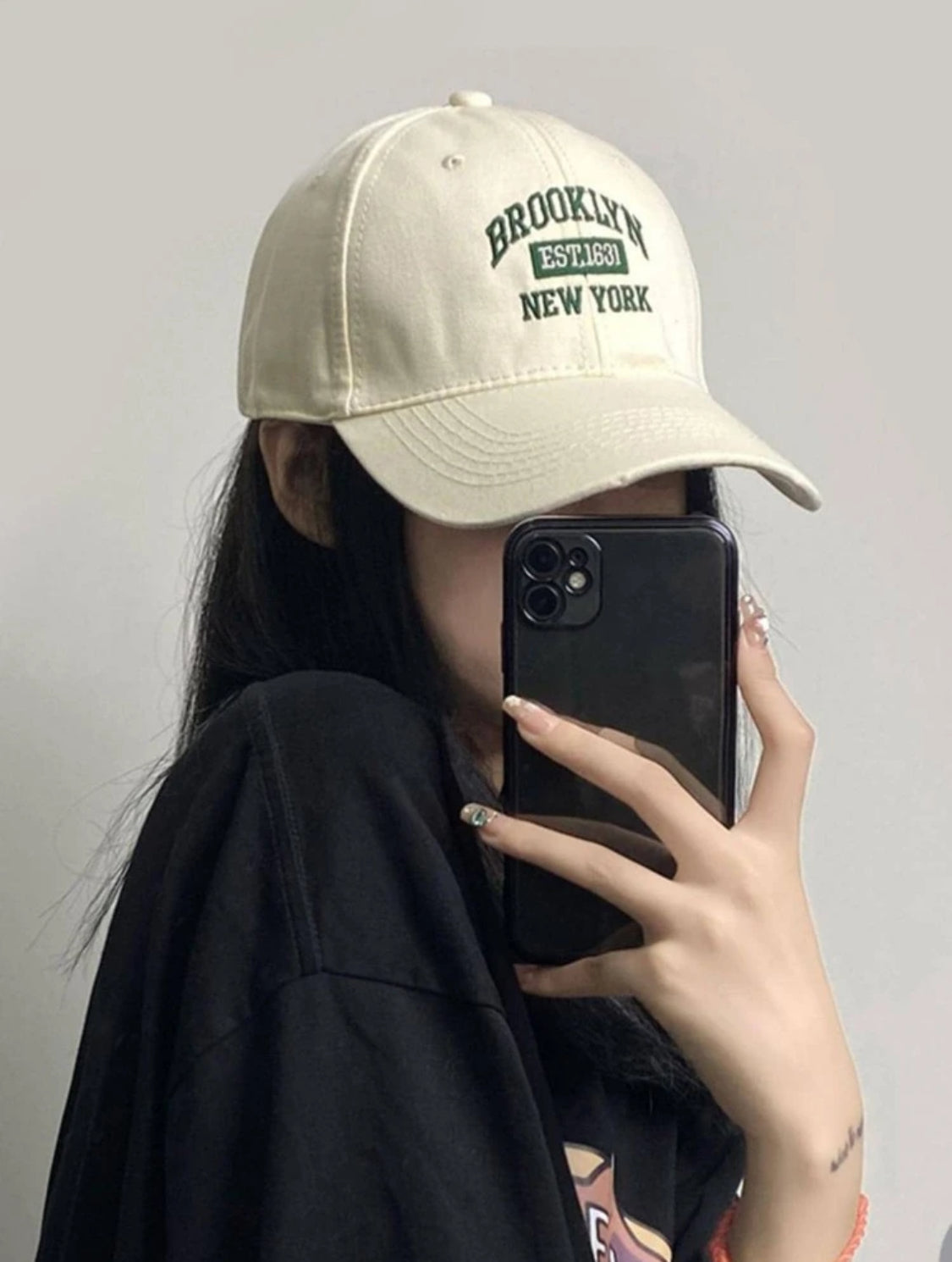Gorras de béisbol casuales bordadas con letras para mujer, para uso diario
