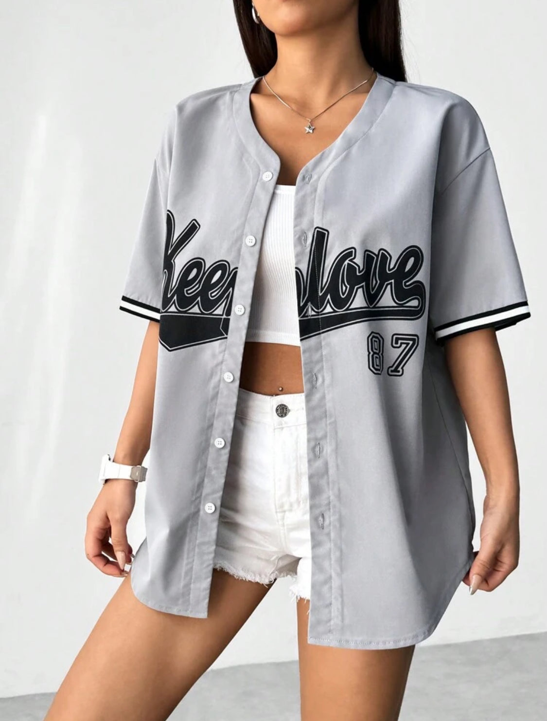 SHEIN HypeZone Camisa Deportiva Con Estampado De Letras