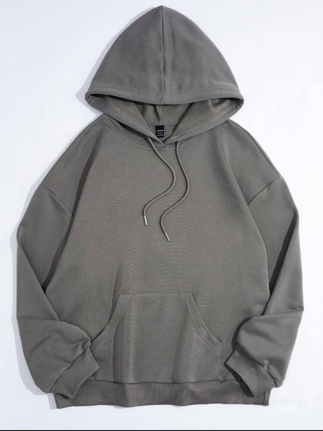 SHEIN EZwear Sudadera de mujer tipo hoodie, de manga larga, holgada, con estampado de letras "No More Rules" en estilo de grafiti, de uso informal