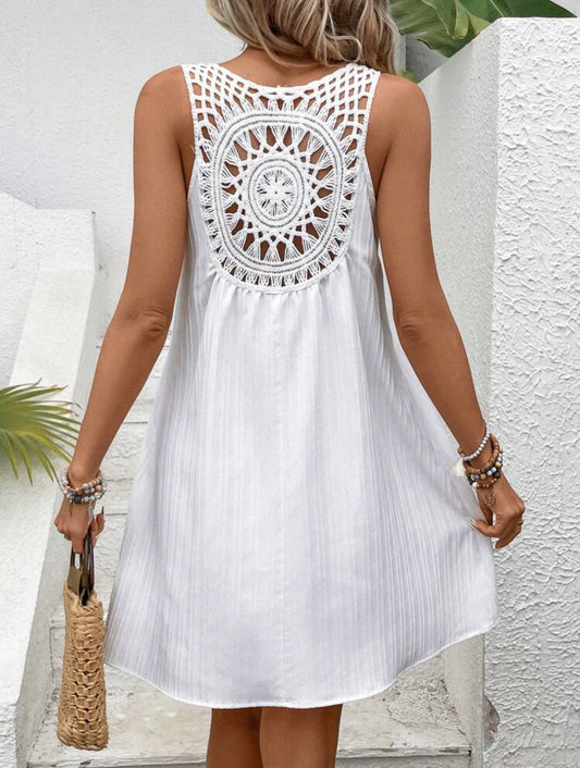 SHEIN VCAY Vestido Femenino Hueco Con Cuello En V