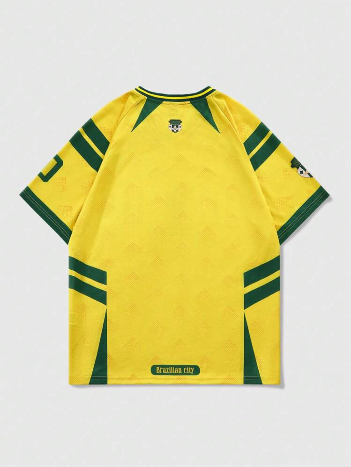 ROMWE MEN Street Life Camiseta deportiva de fútbol de manga corta con estampado de letras para hombres
