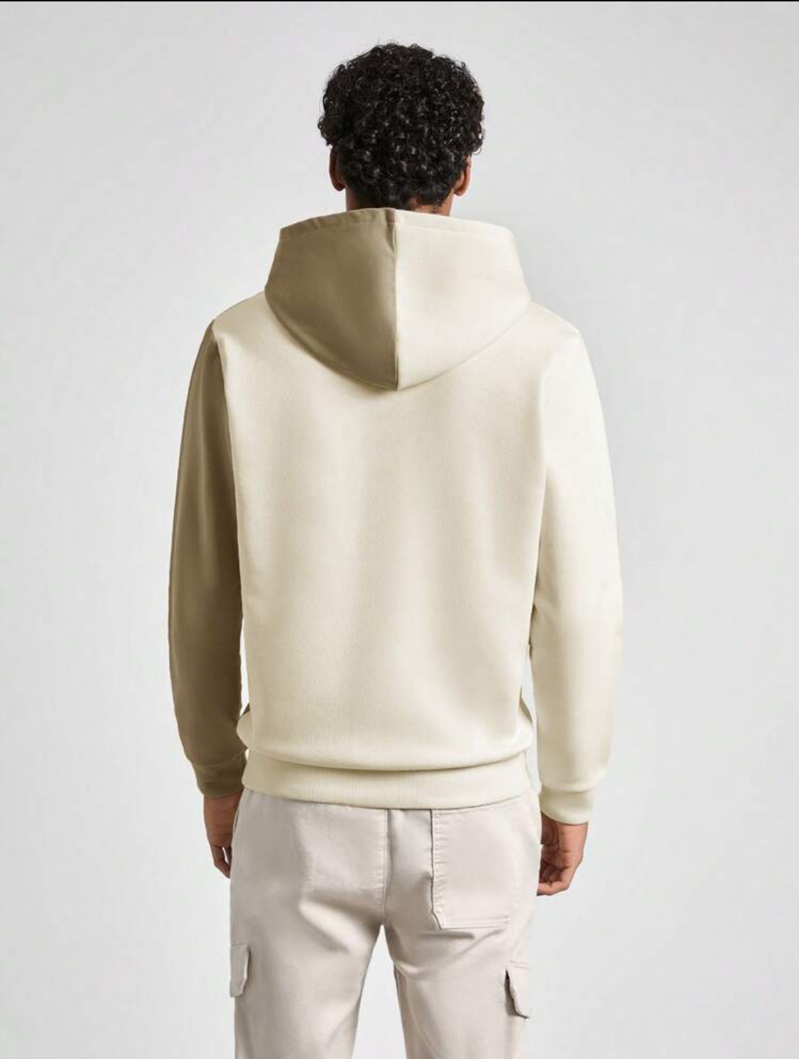 SHEIN Sudadera con capucha de moda regular con bloques de color para hombre