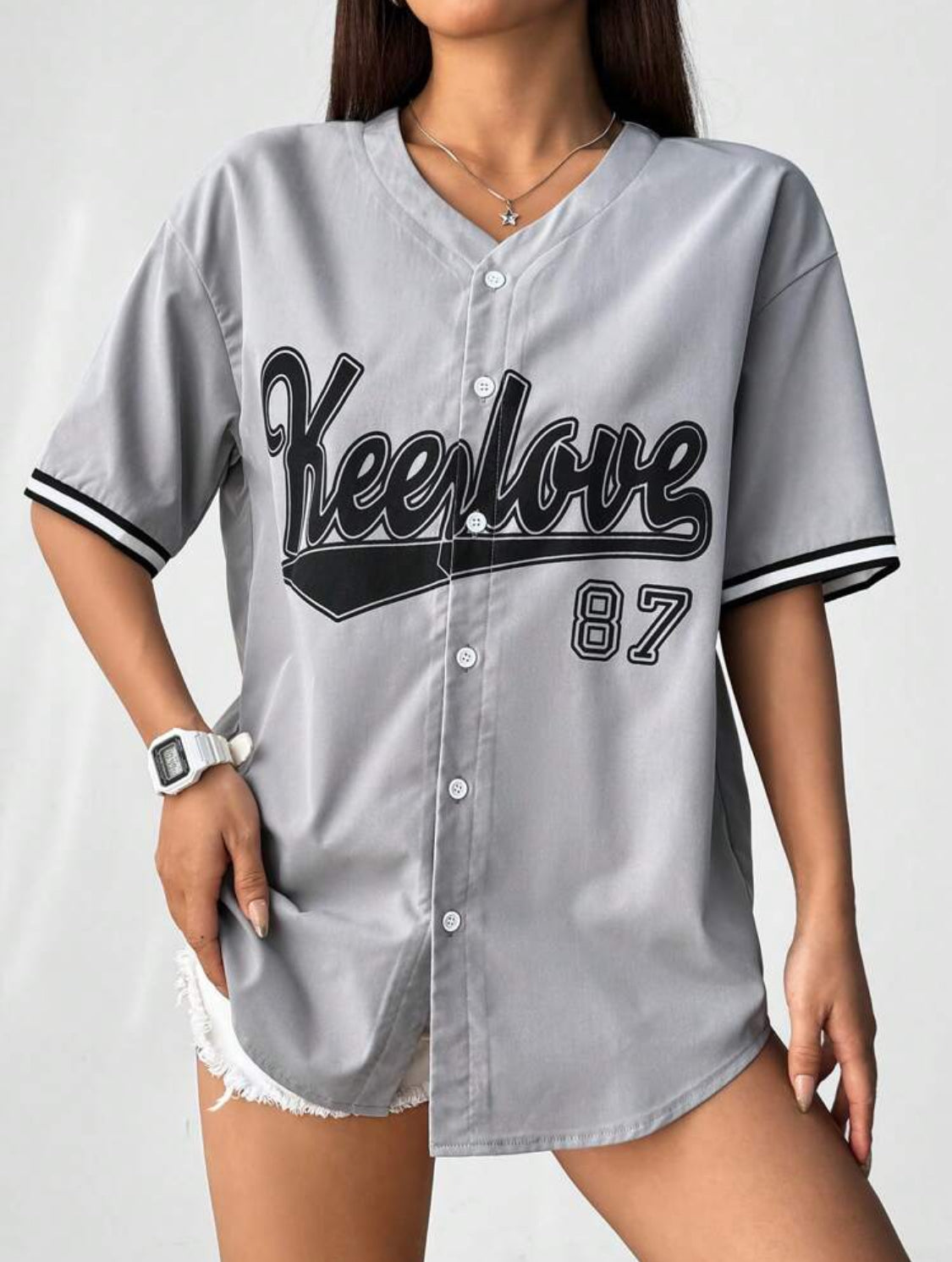 SHEIN HypeZone Camisa Deportiva Con Estampado De Letras